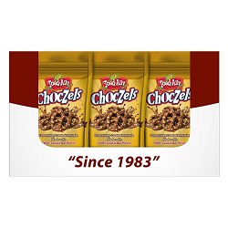 Toad-Ally Snax Choczels® Made with TWIX® 6 oz Stand Up Pouch PDQ