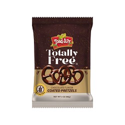 Toad-Ally Snax Totally Free® Milk Mini Pretzel 2 oz Peg Bag