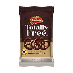 Toad-Ally Snax Totally Free® Milk Mini Pretzel 4 oz Peg Bag